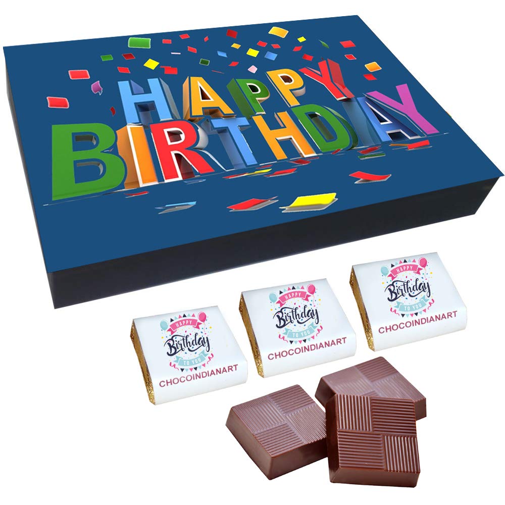 CHOCOINDIANART, Happy Birthday, 12 Delicious Chocolate Gift Box