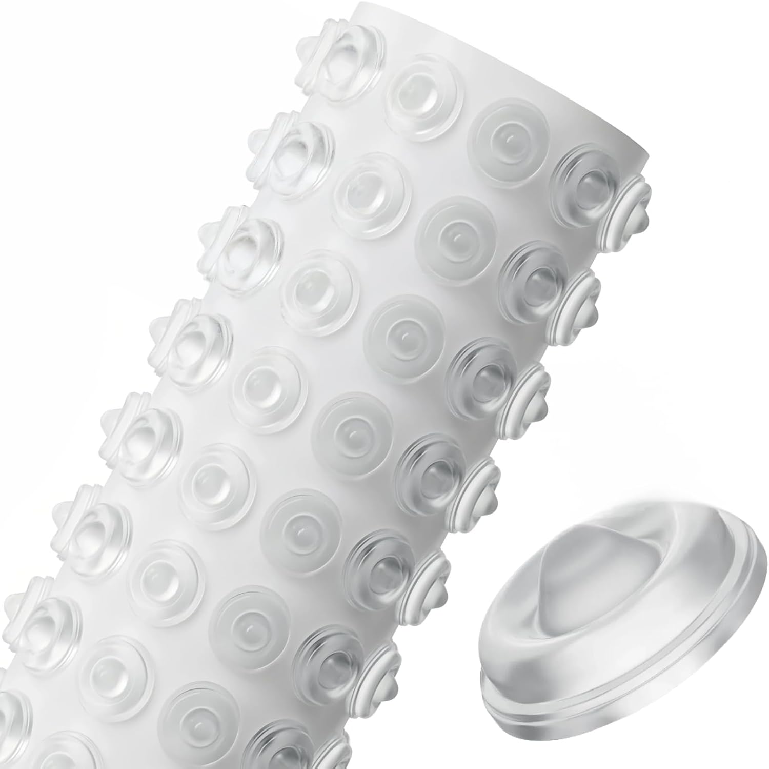 100pcs Cabinet Door Bumper Pads, Transparent Cabinet Protectors 0.5" x 0.2”, Featuring Noise Reduction, Anti-Slip, and Wall Protection Mini Planters, Keyboard & Tablet Anti-Slip DIY Rubber Bumper Pads