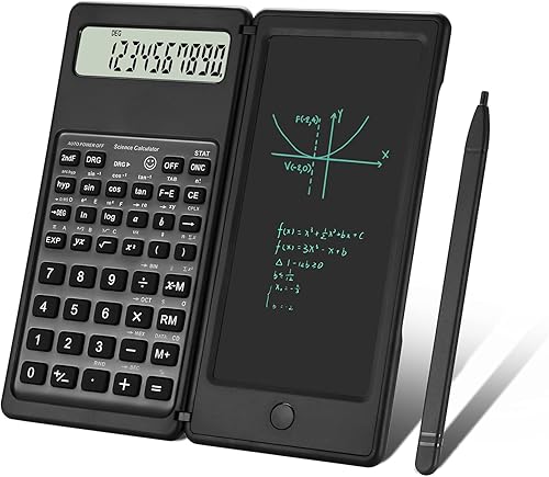 Aucanla Calculadoras científicas calculadora de escritorio con pantalla LCD de 10 dígitos con bloc de notas suministros escolares prémium para