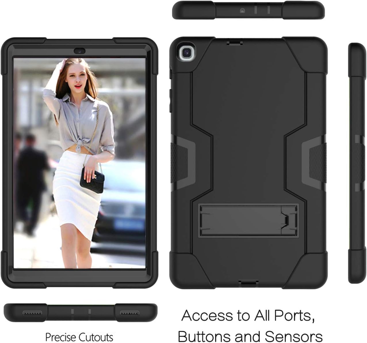 Tесh Dеаlѕ 🔥 Galaxy Tab A 10.1 2019 T510 T515 Case,UZER Heavy Duty Three Layer Shockproof Anti-slip Silicone High Impact Resistant Case with Kickstand for 10.1 Inch Samsung Galaxy Tab A Tablet SM-T510 SM-T515 2019