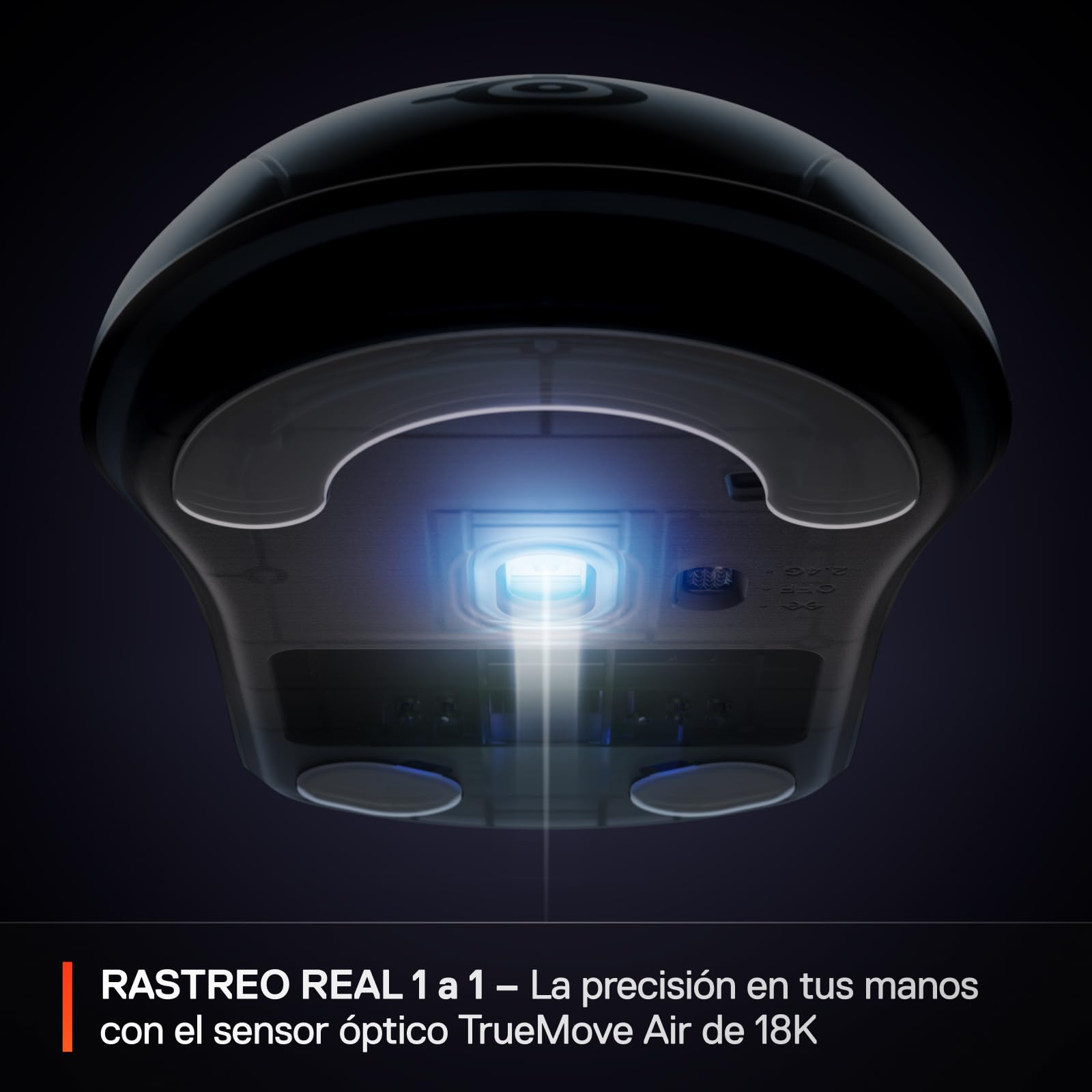 SteelSeries Rival 3 Wireless Gen 2 - Raton Gaming - 2,4GHz y Bluetooth - Sensor óptico TrueMove Air de 18000 dpi - Durabilidad de 60 M de clics - Ligero - Deslizadores 100% PTFE - Negro