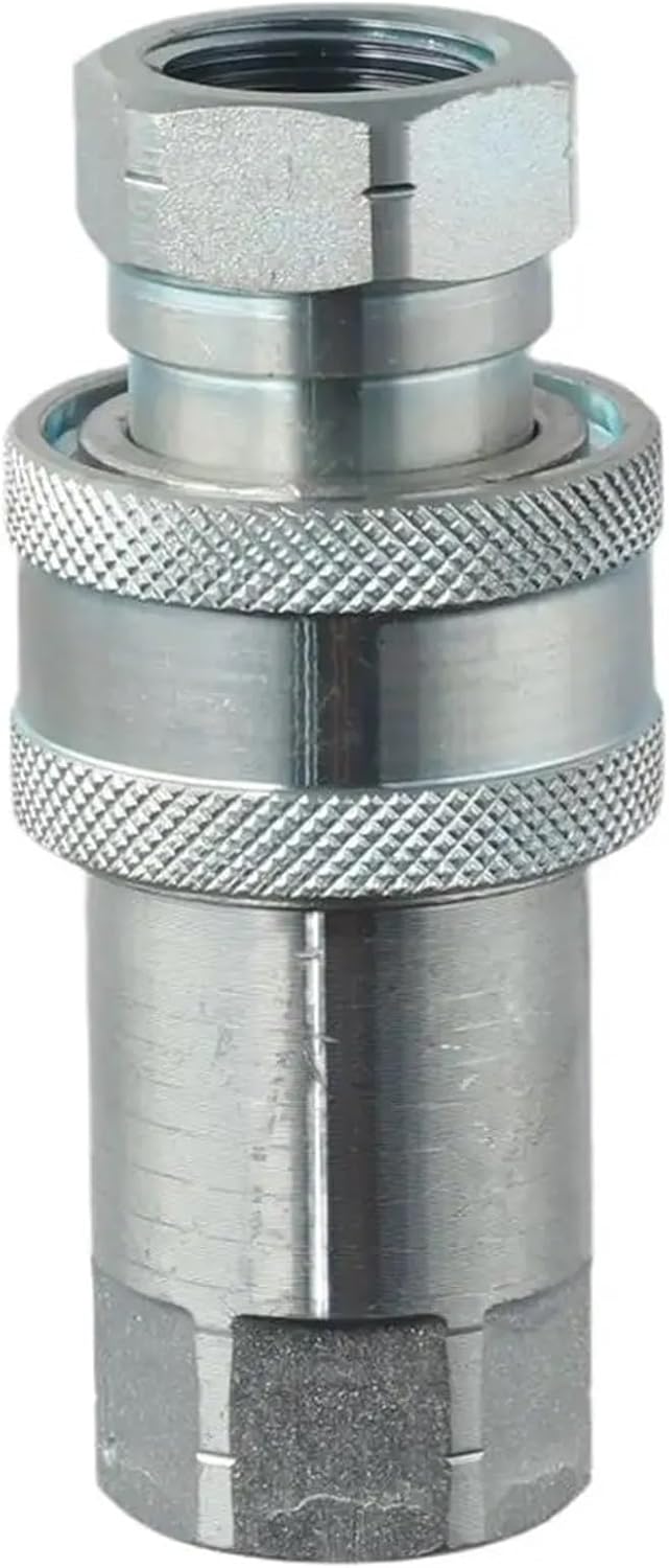 1 Set Carbon Steel Hydraulic Quick Connector 1/2" Ag Tractor Couplers ISO 5675 Hydraulic Quick Coupler