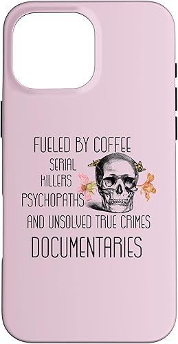 Vista 46 de Funda para iPhone 11 Coffee Serial Killers Psychopaths and Unsolved True Crimes