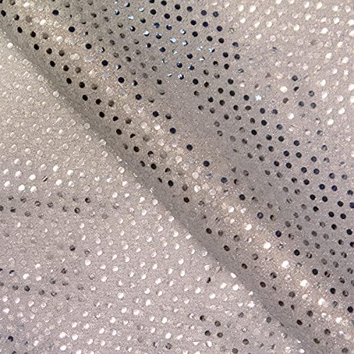Sequin Fabric Sparkly Shiny Bling Glitter Material Cloth 112cm Wide Drape Craft (Green, Per Metre)