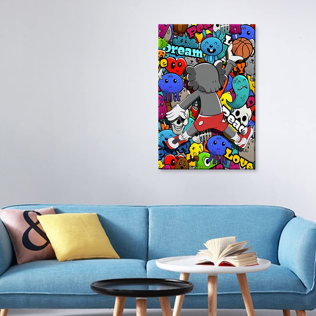 Amazon.co.jp: ウォールアート 暴力的なクマかわいい壁画 子供部屋の