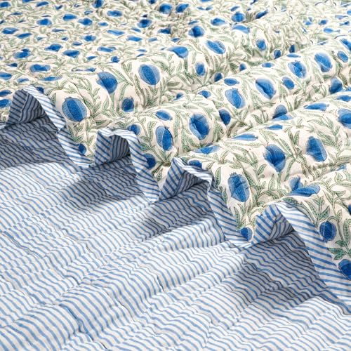 Ridhi Reversible Quilt Blue Image