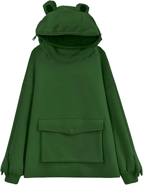 Cute frog hoodie Clearance
