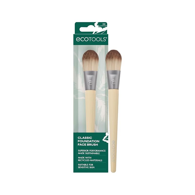 EcoTools Pincel Clássico Plano para Base, 1 unidade