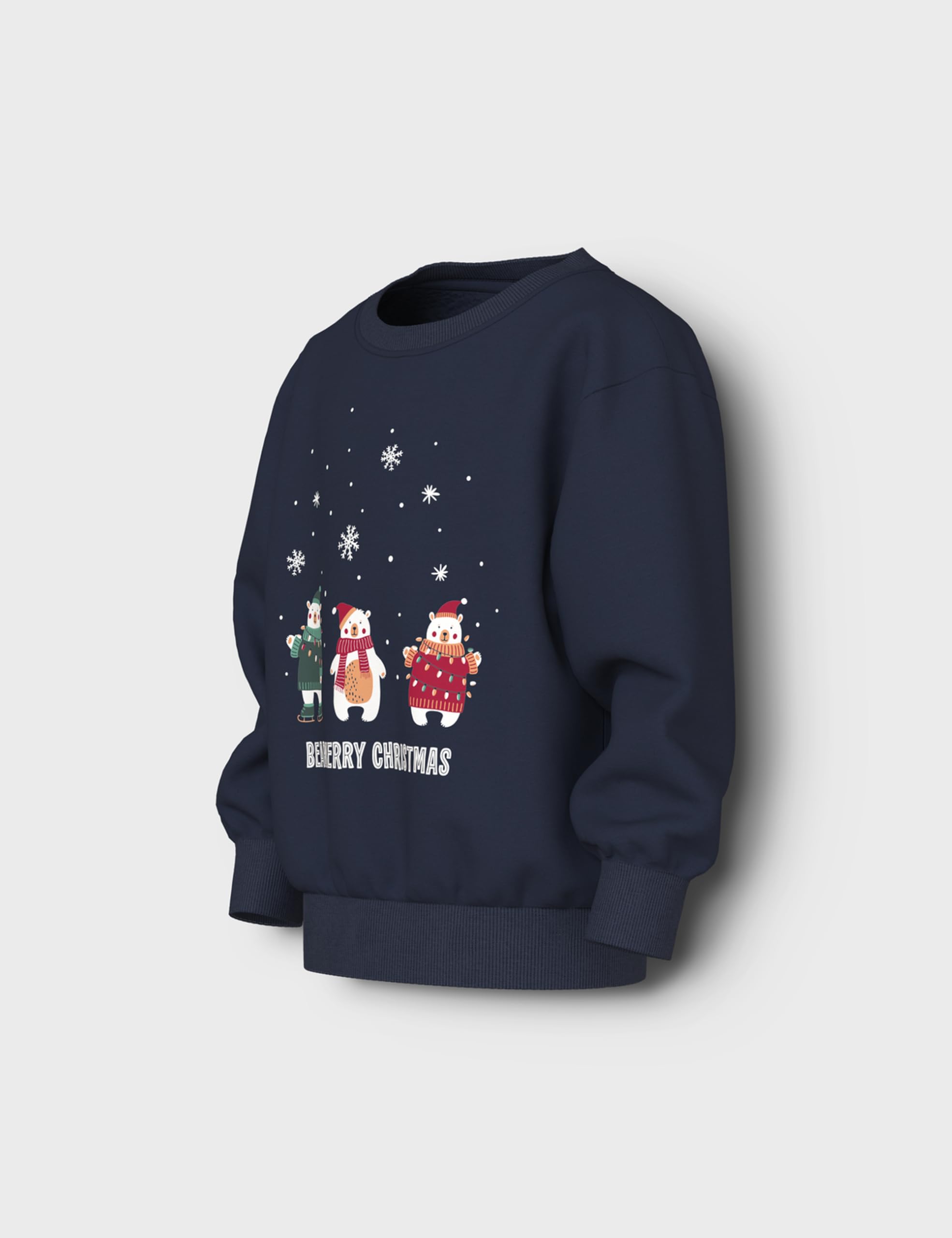 NAME IT Nmmvismas Ls Nreg Sweat Bru, granatowy blezer, 104