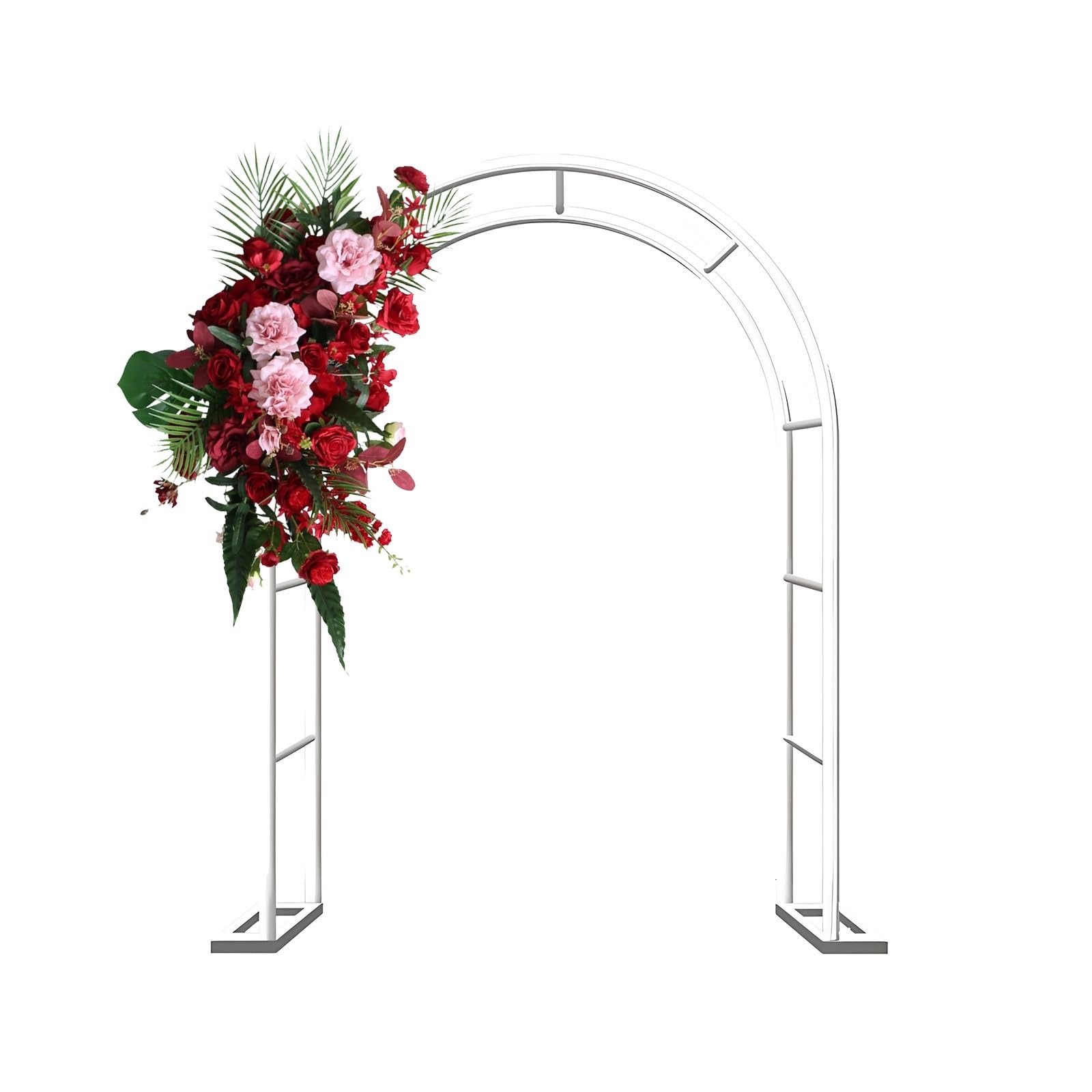 Arche de jardin en métal noir pour plantes grimpantes et rosiers