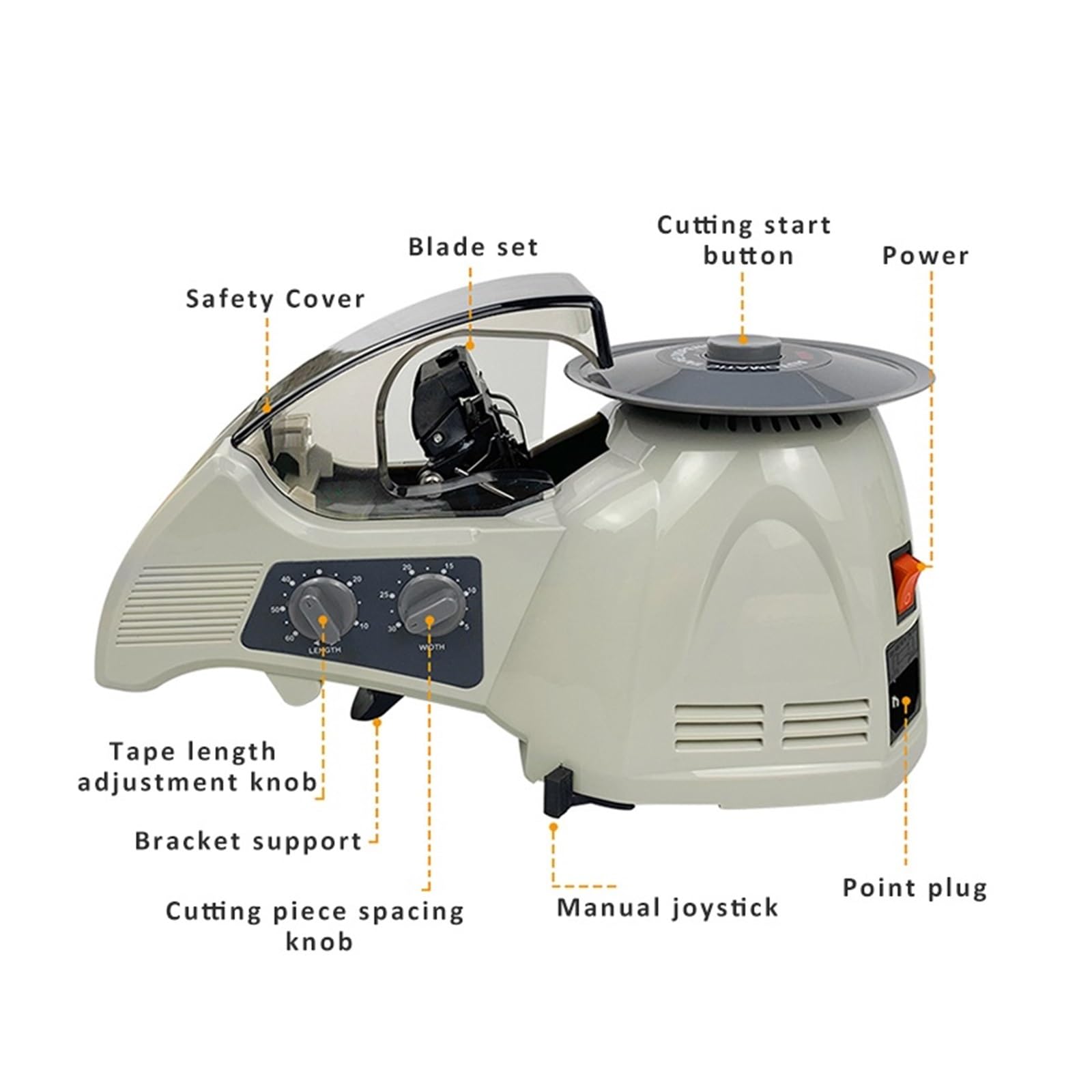 Dispensador Celo Automatico, Máquina automática del dispensador del cortador de la cinta RT-3000 for la cinta de alta temperatura de la cinta de EPD,para envíos, escuelas, hogares