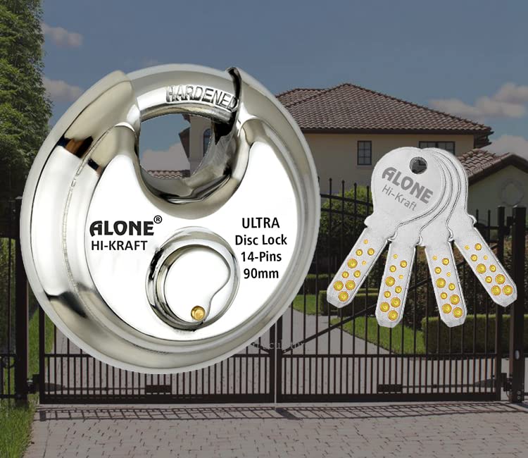 Onepro Lock 4 Keys Steel Shutter Lock 90mm | Lock and Keys for Home Door Shutter Shop Main Gate (B0D5ZHW886) Amazon Price History, Amazon Price Tracker