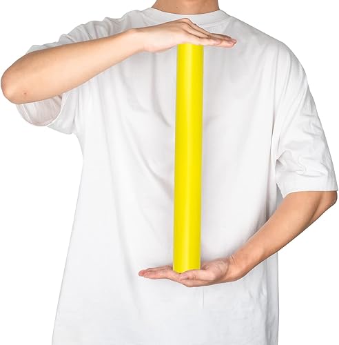 Miniatura 3 de RUSPEPA Papel de regalo amarillo de color sólido para Navidad, boda, cumpleaños, ducha, felicitaciones y vacaciones, 17.5 pulgadas x 32.8 pies