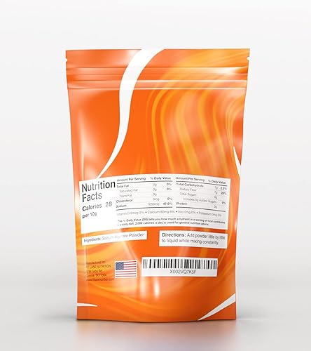 Miniatura 9 de Polvo de alginato de sodio, polvo a granel de grado alimenticio para espesar, sin OMG y vegano, bolsa de 1 libra