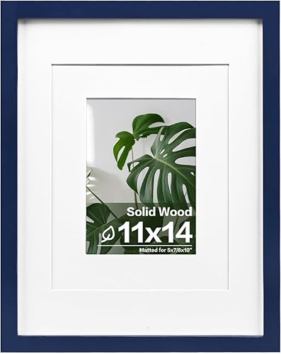 Vista 718 de Egofine Portarretratos de 9 x 12 pulgadas hecho de madera maciza con plexiglás, fotos de 5 x 7/6 x 8 con paspartú o de 9 x 12 pulgadas sin paspartú