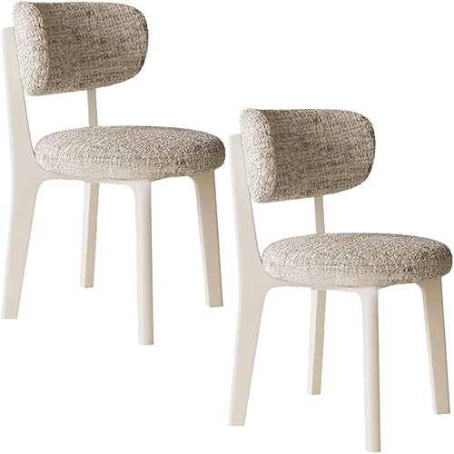 Miniatura 63 de YVYKFZD Sillas de comedor de madera maciza, juego de sillas de comedor sin brazos, sillas de cocina tapizadas, silla de sala de estar con funda de