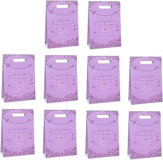 10 Piezas Bolsas Lavanda Morada Celebraciones Empaque de Presentes Capacidad Ligero