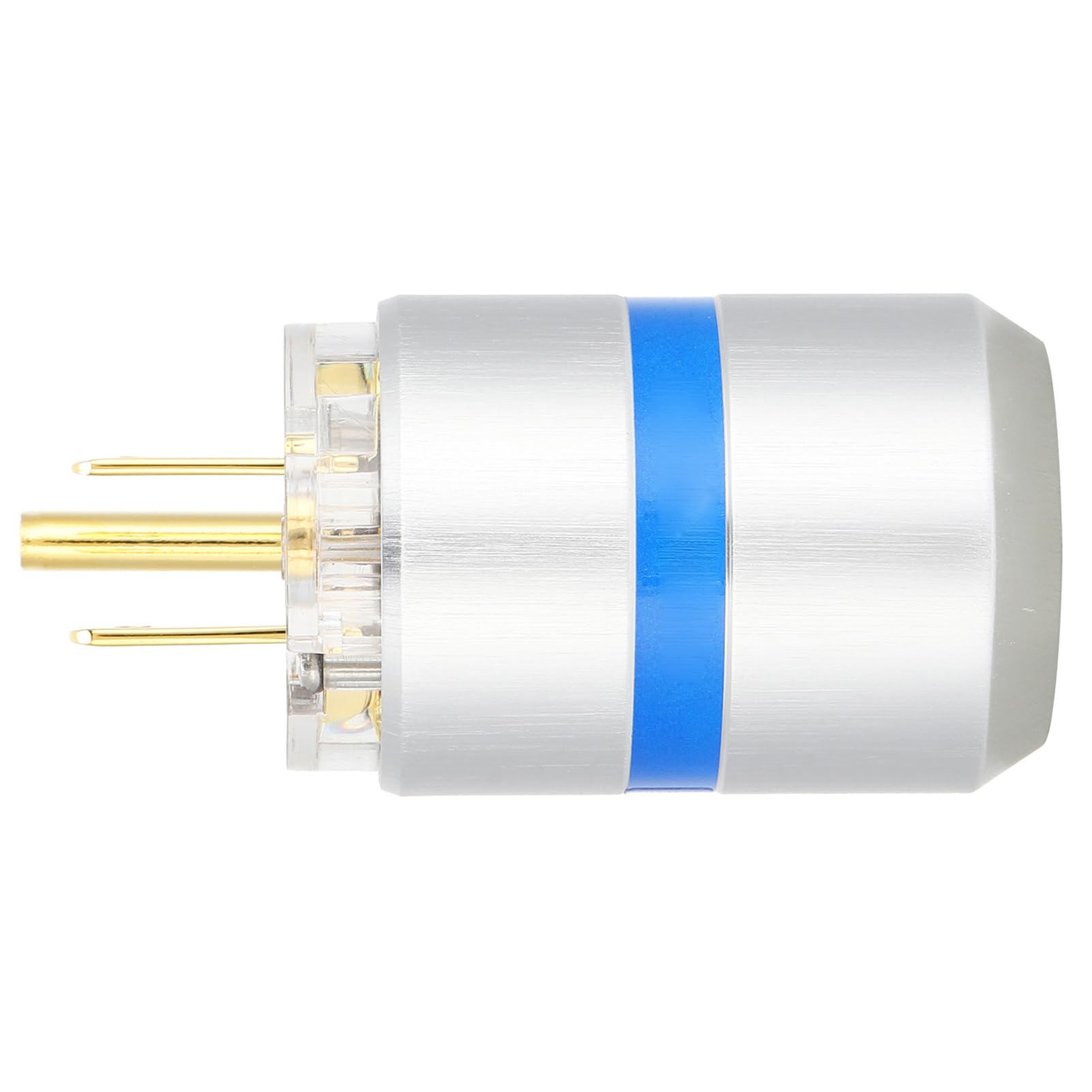 Connettore di Alimentazione IEC Spina HiFi in Rame Placcato Oro 24K per Apparecchi Audiovisivi Professionali (M107G(maschio))