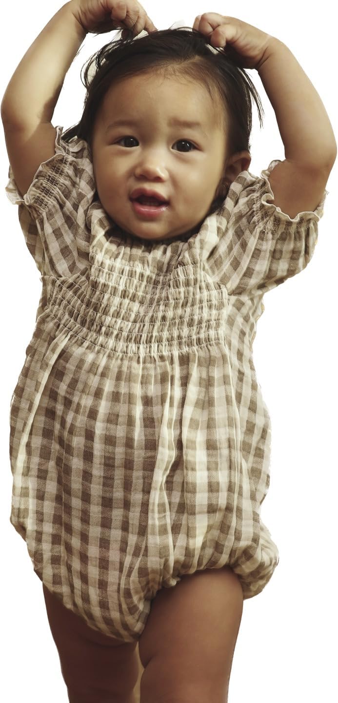 NOTHING FITS BUT Baby’s Classic Cotton Muslin Onesie, Hana Kid’s Dress, Infant’s Casual Bodysuit