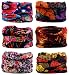 KINGREE 6PCS Outdoor Magic Scarf, Elastic Headbands, Headscarves, Headwear, Mask (Charming)