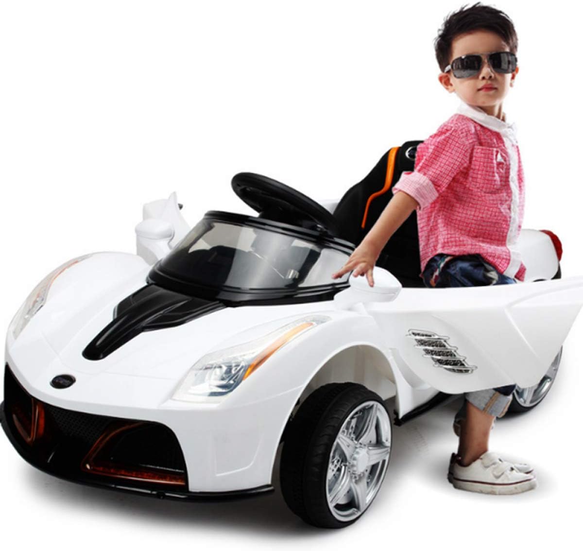 Brunte Battery Operated Kids Ride-on Sedan car with Sound and Music Remote Control