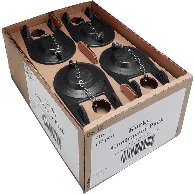 Korky Toilet Flapper Black Rubber for Universal 2 in.