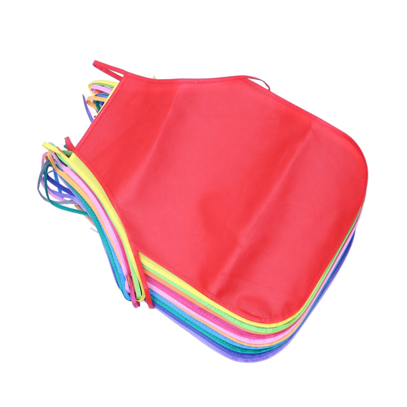 Mikinona Kids Apron Non Tessuto 24 Pezzi, Grembiule Pittura | Riutilizzabile, per Community Event e Outdoor Bbq, Adatto a Kids e Toddlers Colore Casuale