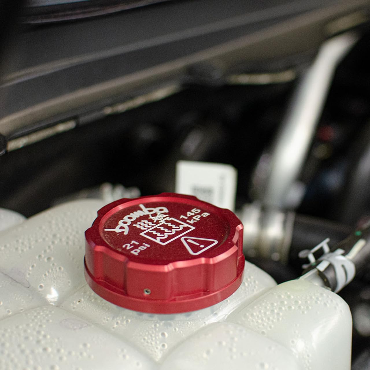 Coolant Reservoir Cap Cover Compatible with Ford Models (Blue)
