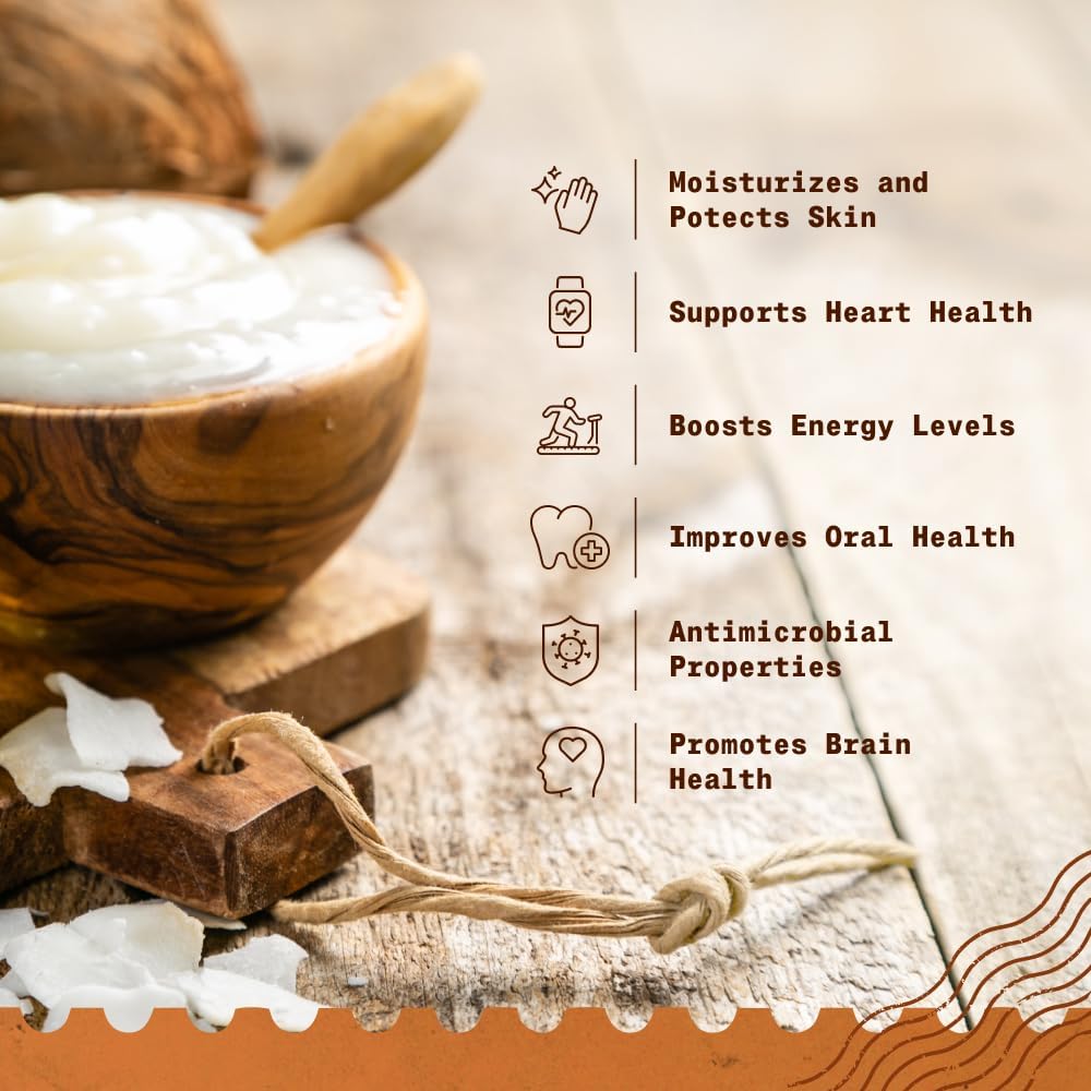 NaturaleBio Organic Virgin Coconut Oil 32 fl oz Raw Cold Pressed for Skin, Hair, Moisturizer, Massage, Body, Hand, Cream, Vegan Butter Alternative, Ideal Lotion, Perfect Care