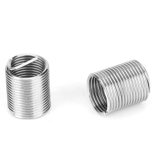 Miniatura 5 de Kit de reparación de roscas de 30 piezas, M6 x 1 (longitud 2D) de acero inoxidable torcido, herramienta de inserción roscada, kit de reparación de