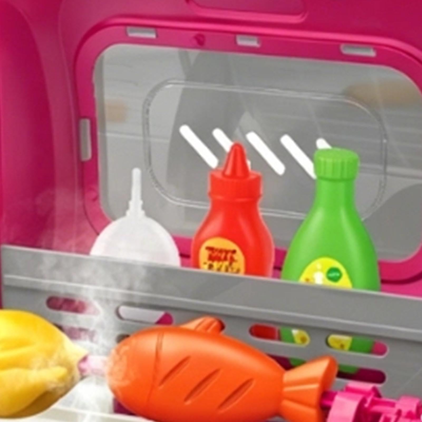 Set di barbecue per bambini, giocattolo pieghevole per barbecue, gioco di ruolo con luce sonora | Giocattolo da cucina interattivo con effetti nebbia per ragazze, feste di gioco indoor e outdoor e campeggio