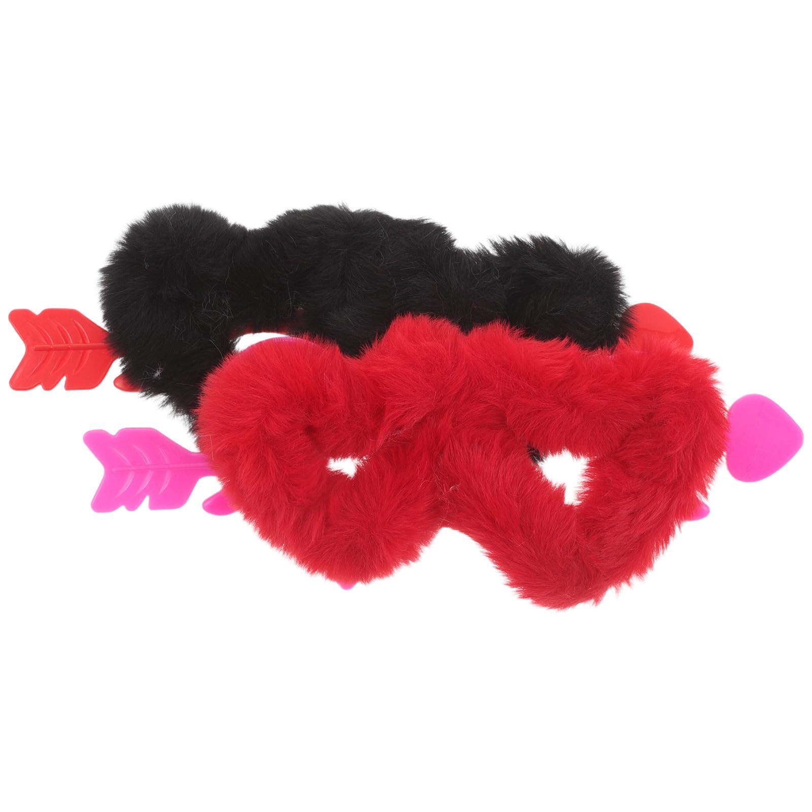 Healvian 10 Pièces Lunettes de Soleil en Peluche de Cœur pour Femmes, Légères et Confortables, Accessoires pour Enterrement de Vie de Jeune Fille et Costumes D'halloween