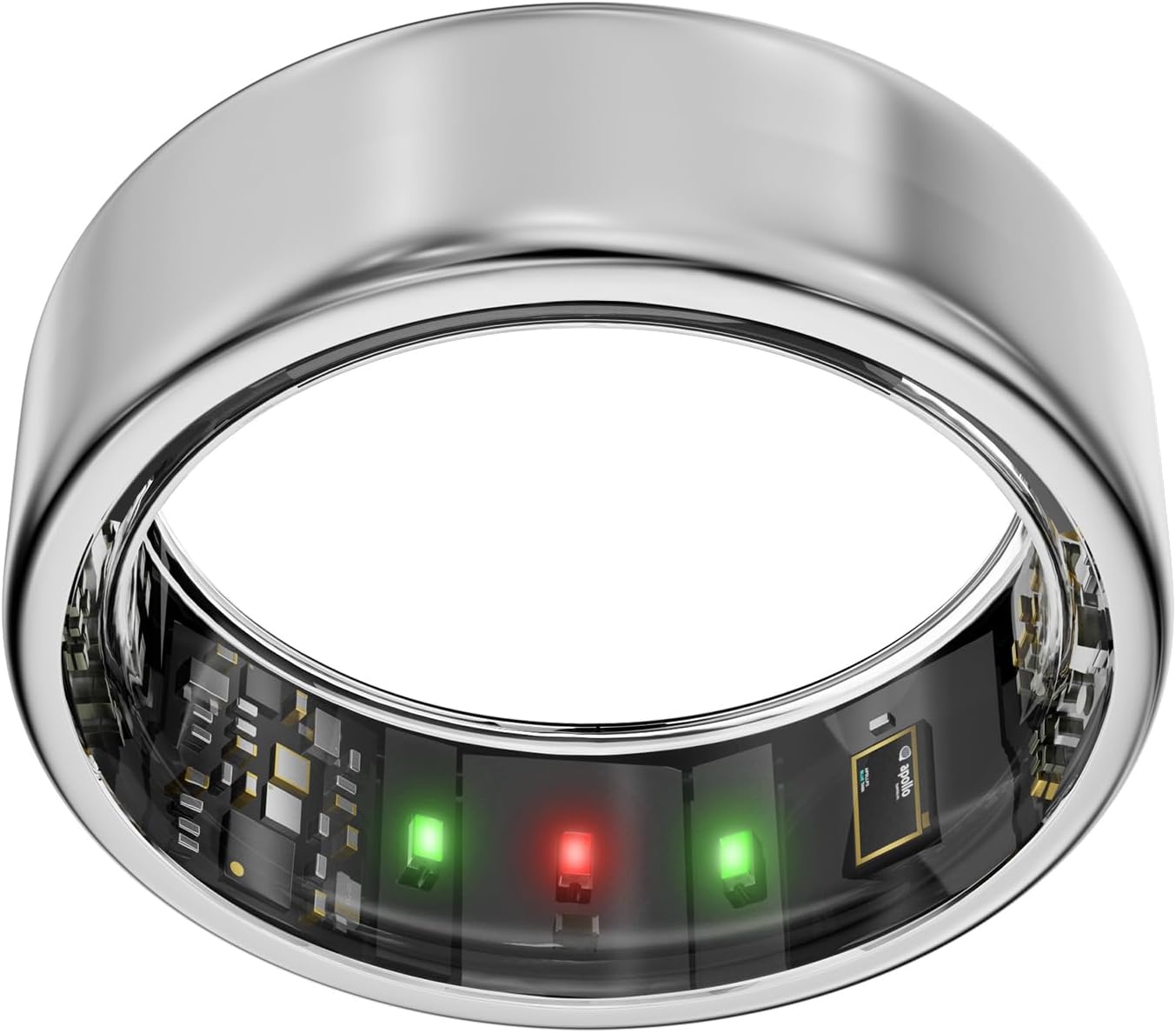 Vic Smart Ring for Women/Men – Silver 11 – Sleep & Fitness Tracker with HRV – Heart Rate – Stress Monitoring – No App Subscription – Titanium Body – Android & iOS Compatible– 5-Day Battery Life