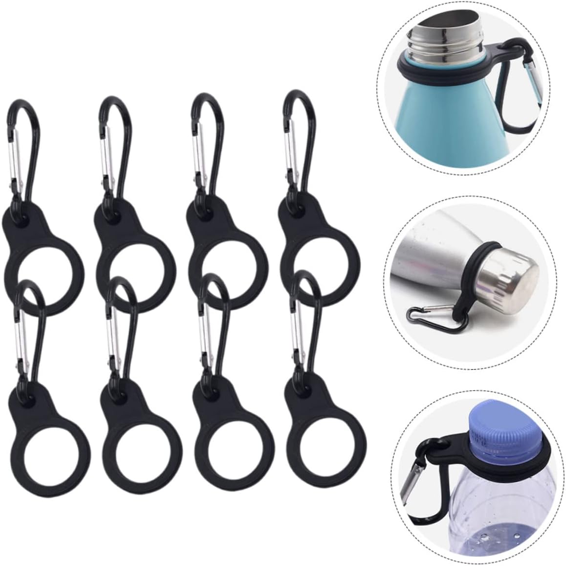 BESPORTBLE 16 Pcs Hanging Bottle Carrier Hanger Clip Silica Gel Bottle Clip Hook Clip Bottle Carrier for Climbing