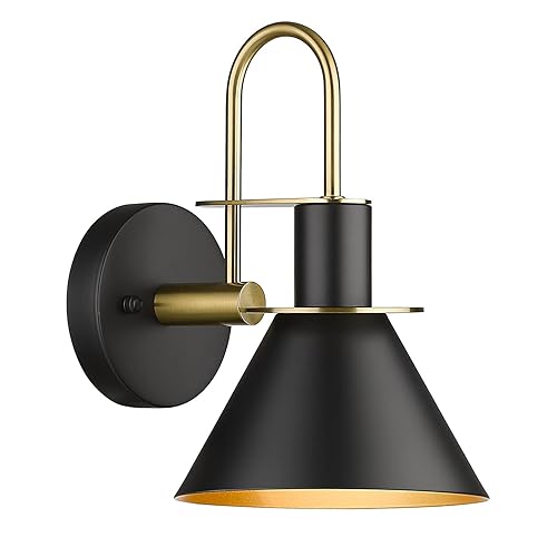 Modern 1 Light Bathroom Vanity Light Fixture, HWH Industrial Wall