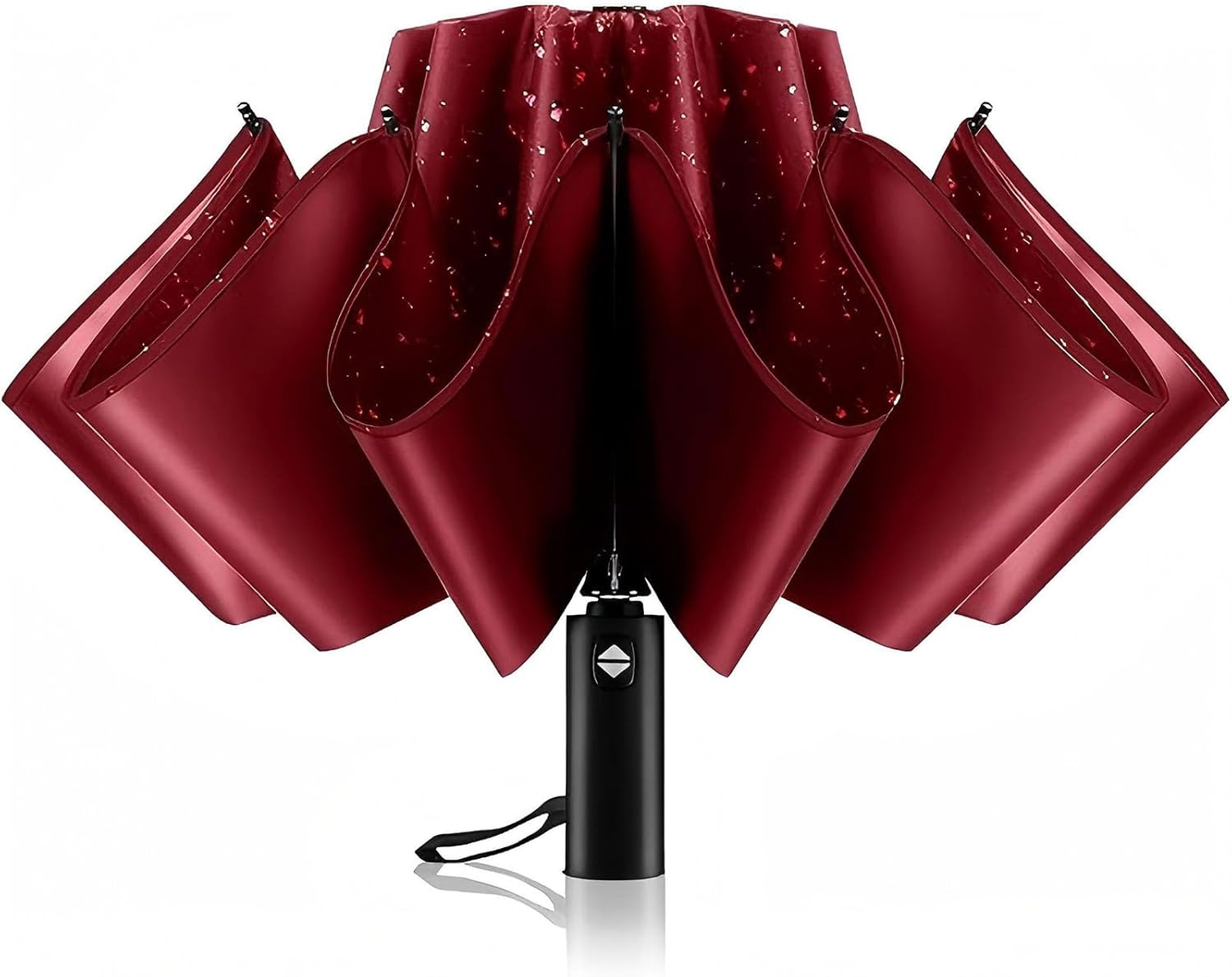 Windproof Automatic Inverted Umbrella – Compact Folding with Sun UV Protection, Portable Travel Umbrella for Car & Backpack