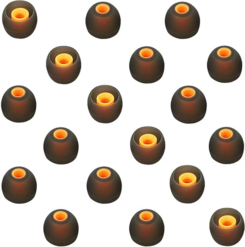 WKYMY Puntas de silicona para auriculares, puntas de repuesto para auriculares intraurales, puntas de goma, almohadillas de repuesto para