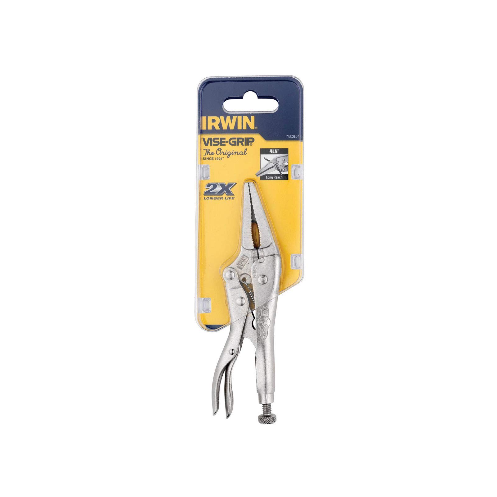 IRWIN T1402EL4 Pinza Autobloccante Becco a Punta con Tronchese Original - 6LN 6”/150 mm. Serraggio 51 mm