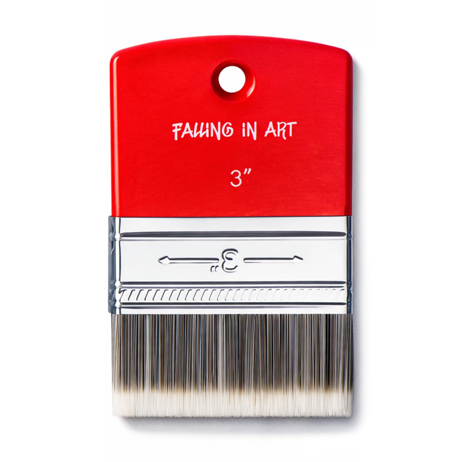 Falling in Art Pincel Plano de Paleta para Pintura al óleo y acrílica, 7,6 cm