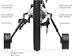 Adjustable Bike Trainning Wheels Kids Bicycle Training Wheels Kit for 16, 18, 20, 22, 24 inch bike, Includes Stabilizers for Variable Speeds, Black