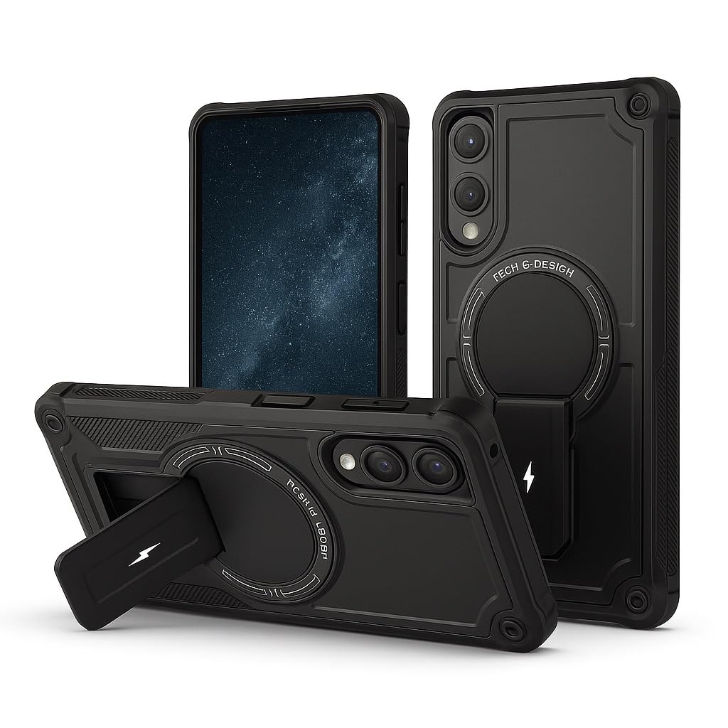 Case Cover for Samsung Galaxy S25 Edge 5G (2025) (Military Black)