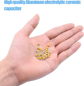 DYWISHKEY 24Value 720PCS DIP Monolithic Multilayer Ceramic Chip Capacitors Assortment Kit, 0.1uF-100nF Ceramic Capacitor Set