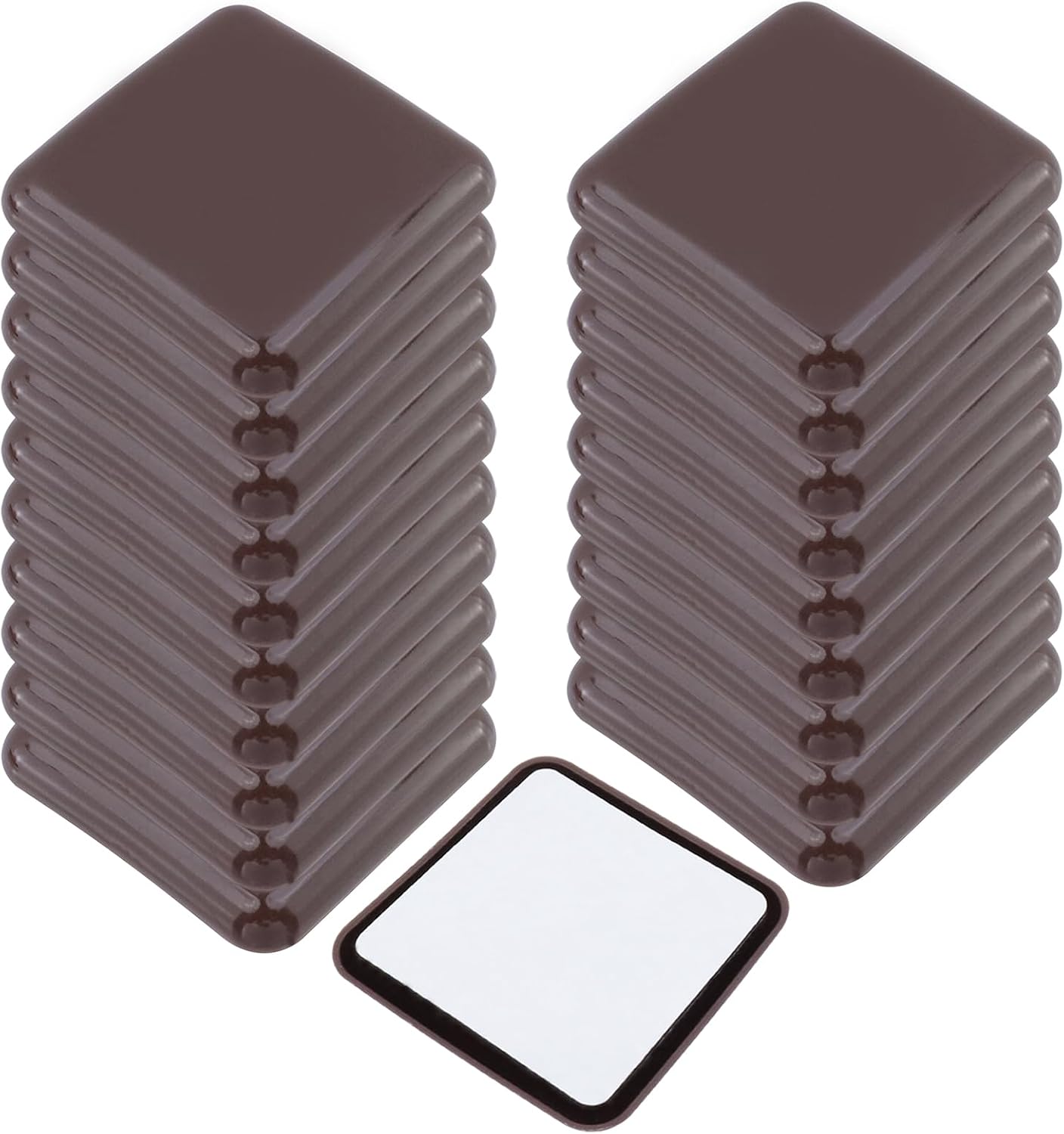 20 PCS Furniture Sliders for Carpet 2" Square Heavy Duty | Furniture Movers Slider, Self-Adhesive Carpet Sliders Furniture Moving Pads Mover Glides, Move Your Item Easy, 2Inch