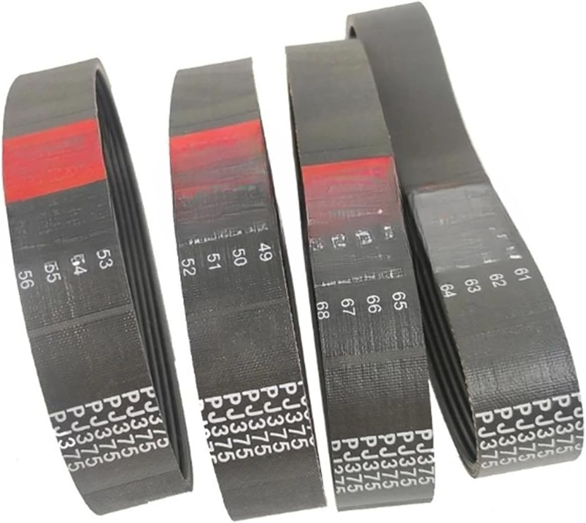 ゴム製トレッドミルドライブベルト PJ375 10リブマルチグルーブベルト マルチウェッジベルト 1 ゴム製トレッドミルドライブベルト PJ375 10リブマルチグルーブベルト マルチウェッジベルト 1個(1pcs 10ribs)