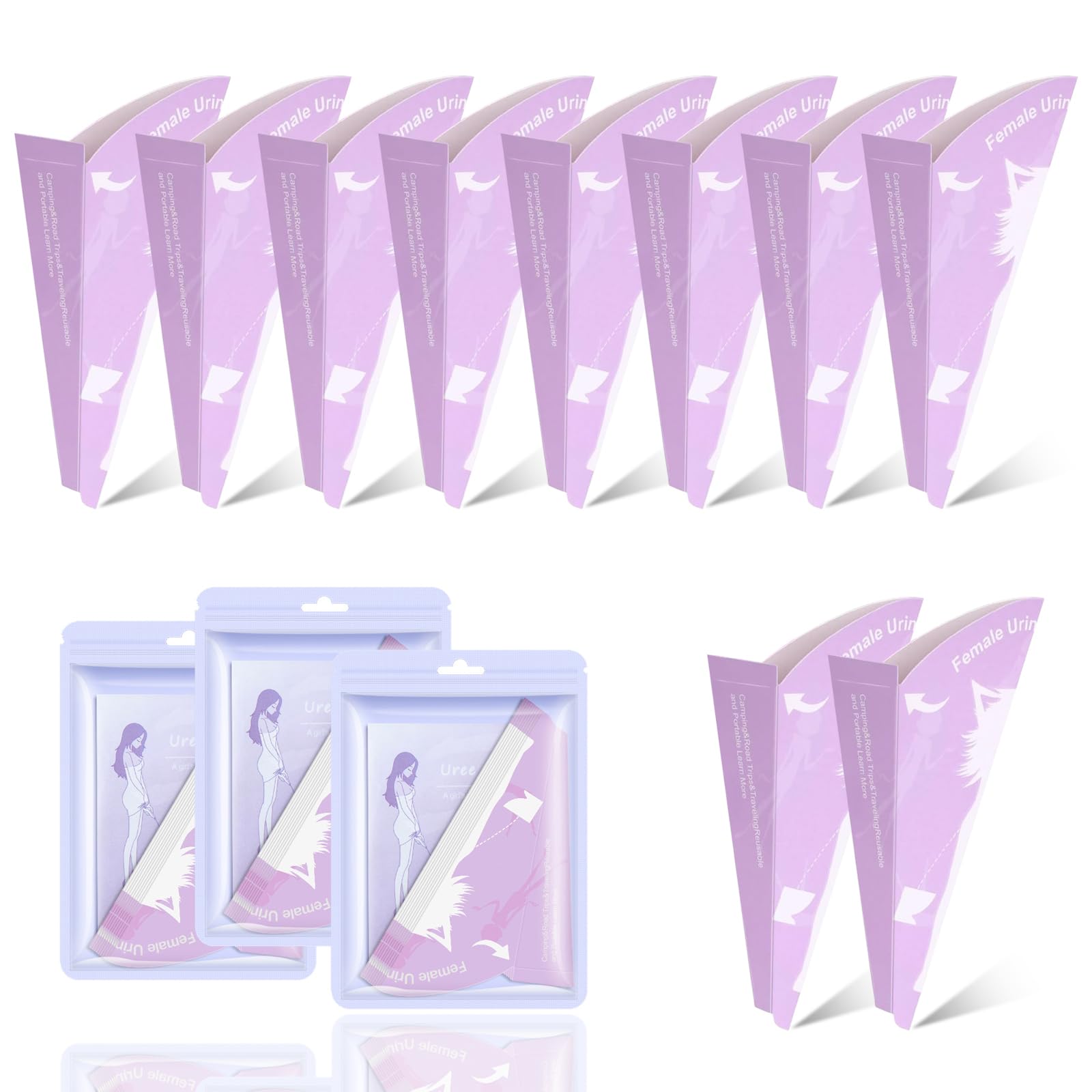 30 Pieces for Women Pee Aid, for Womenfor Women Disposable, Women Pee Funnel,Women Portable Pee Aid for Women Travelling & Camping,Hiking,Outdoor Activities. "