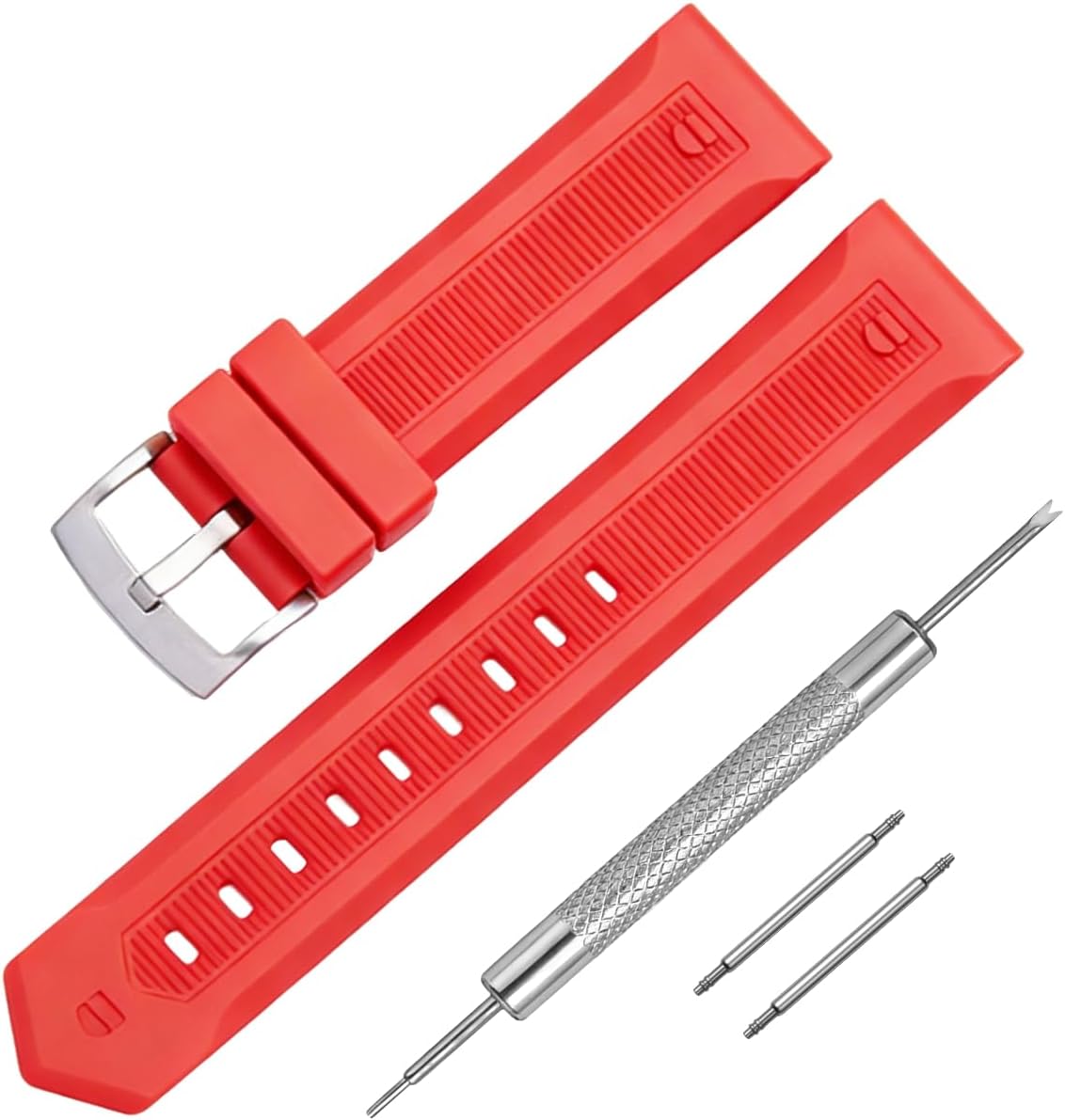 Silcone Rubber Watch Band Strap Replacement For Tag Heuer Formula F1 Aquaracer 22Mm