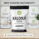 Nature Vit Kalonji Seeds 1 Kg | Nigella Seeds For Cooking & Hair Growth | Indian Superfood | Adds Flavour to Breads & Curries | 100% Natural & Pure gallery image