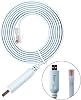 asunflower 6Ft Ftdi USB to Serial Rs232 Console Rollover Cable for Routers - Rj45