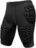 Topeter Padded Compression Shorts, Tights with Hip, Thigh, Tailbone Padding, 5 Pad Football Girdle