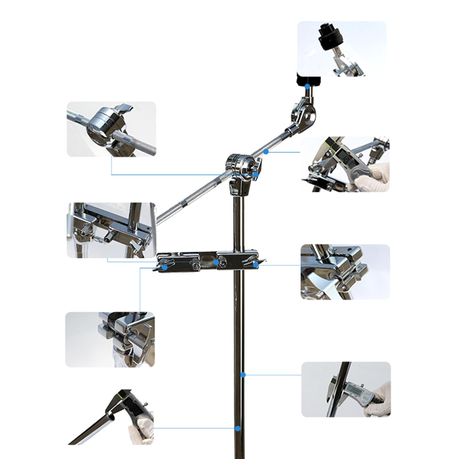 rockible Beckenständer, Multi Clamp Trommel Clip Klemme, Montageklemme, Metall Beckenbefestigungsklemme, Beckenhalter für Trommel Beckenständer,